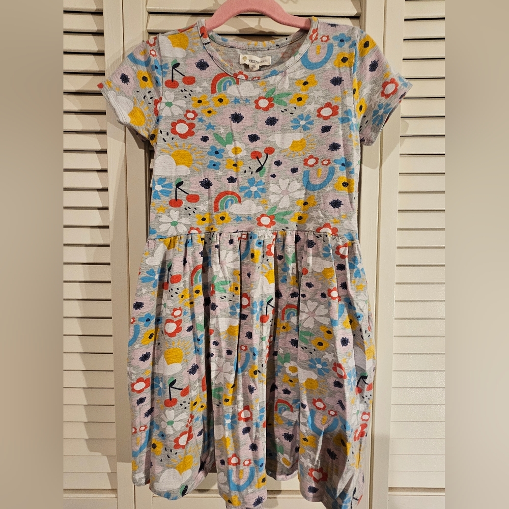 Tucker + Tate Kid's Print Short Sleeve Dress, Size 6